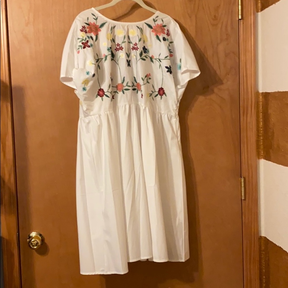 Shein white floral dress! Super pretty!